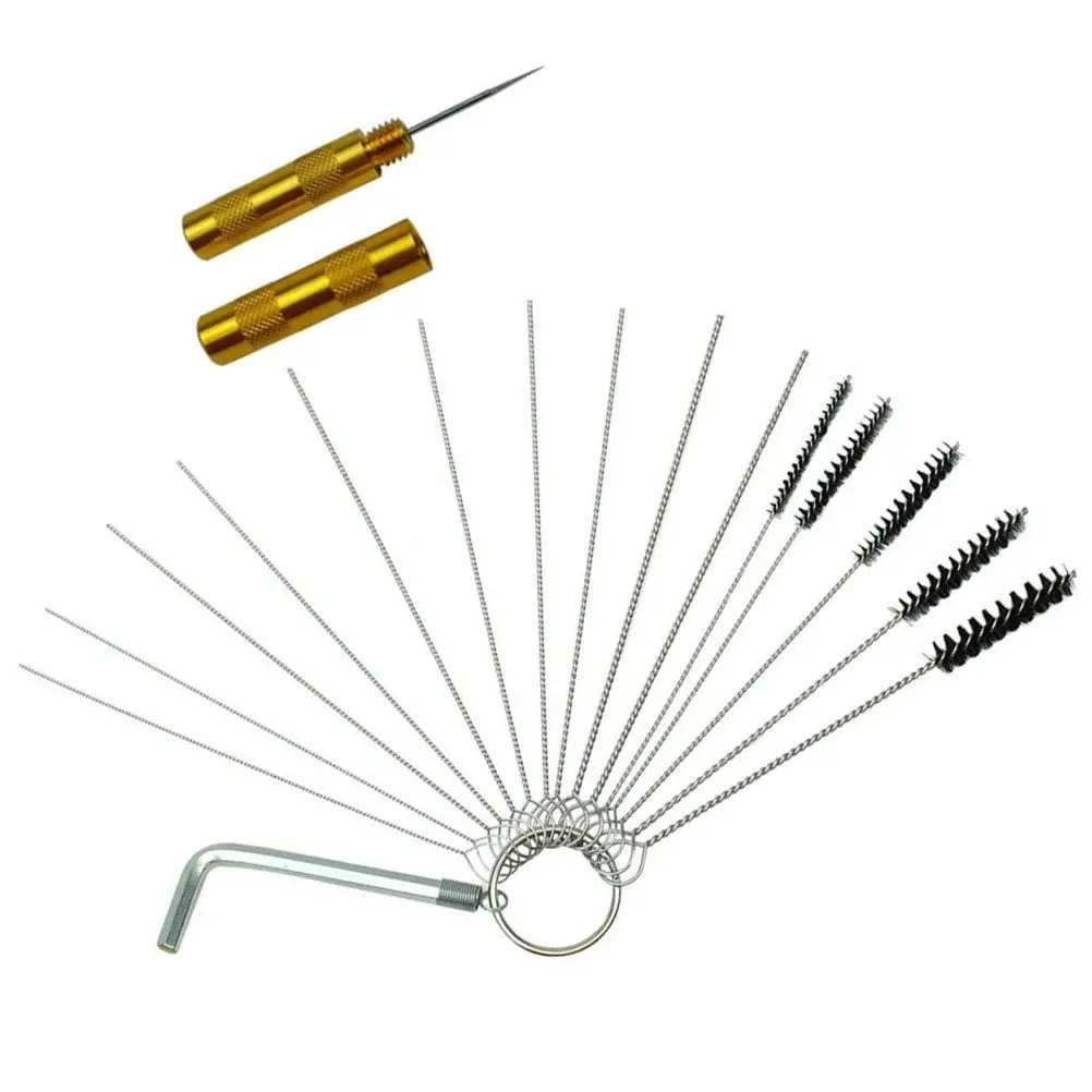 Набор для чистки аэрографов: гибкие проволочные щетки из нержавеющей стали для детализированной очистки распылителей с верхней подачей
Набор для чистки аэрографов: гибкие проволочные щетки из нержавеющей стали для детализированной очистки распылителей с верхней подачей