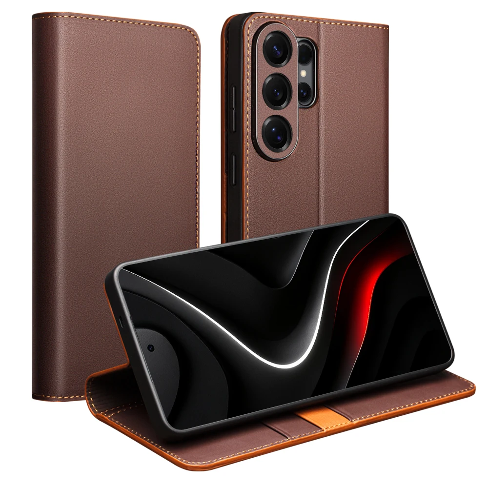 Genuine Leather Phone Case for Samsung S26+ Plus 5G Business Style Fashion Luxury Case with Card Slots Cover for S26 Ultra 5G
Genuine Leather Phone Case for Samsung S26+ Plus 5G Business Style Fashion Luxury Case with Card Slots Cover for S26 Ultra 5G