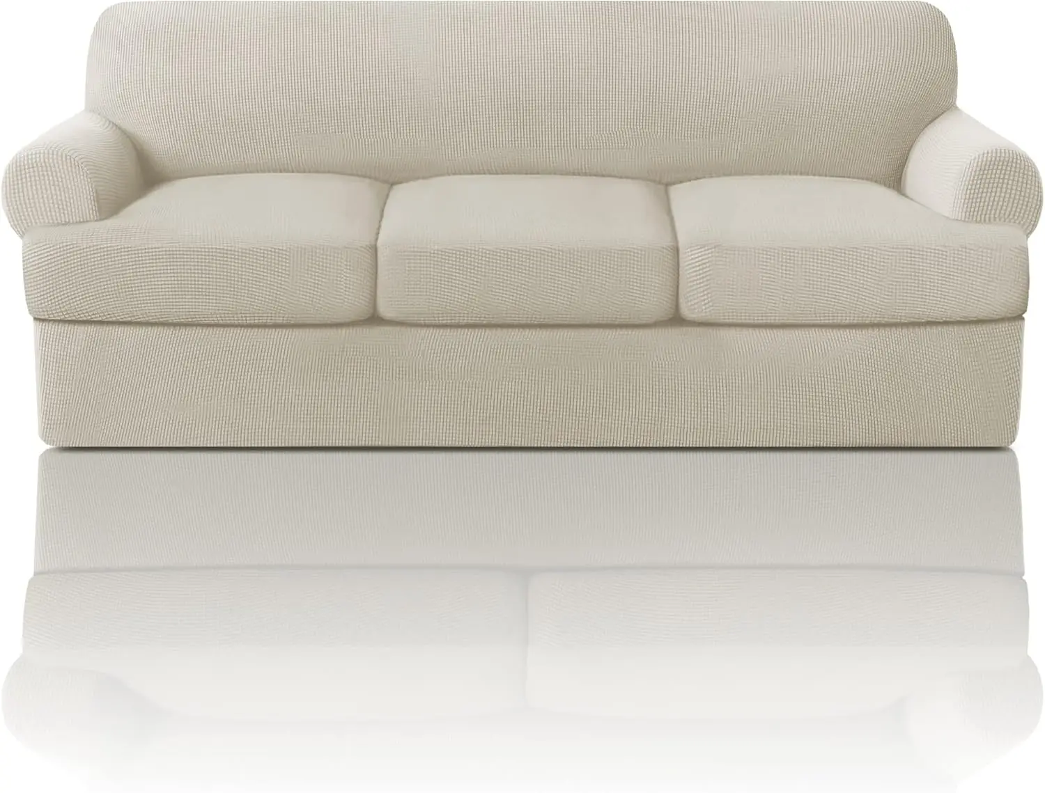 T Cushion Sofa Slipcover 4 Piece Set, Stretchy Furniture Protector for 70-88" Wide Couches
T Cushion Sofa Slipcover 4 Piece Set, Stretchy Furniture Protector for 70-88" Wide Couches
