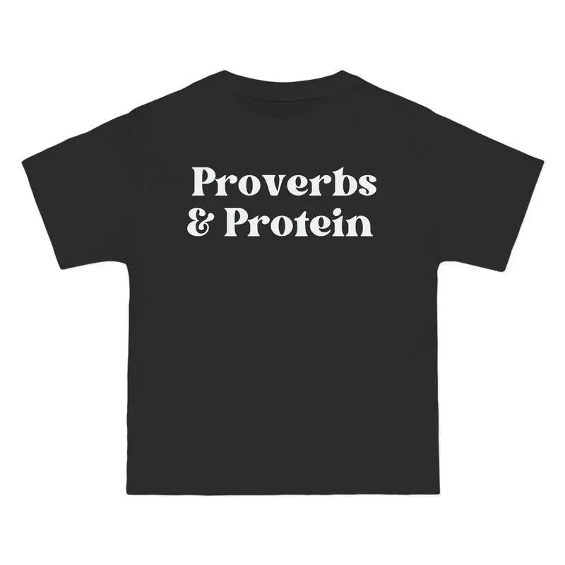 Proverbs and Protein Christian Fitness T Shirt Faith Gym Workout Tee Bible Verse Exercise Graphic Top for Men Women Casual
Proverbs and Protein Christian Fitness T Shirt Faith Gym Workout Tee Bible Verse Exercise Graphic Top for Men Women Casual