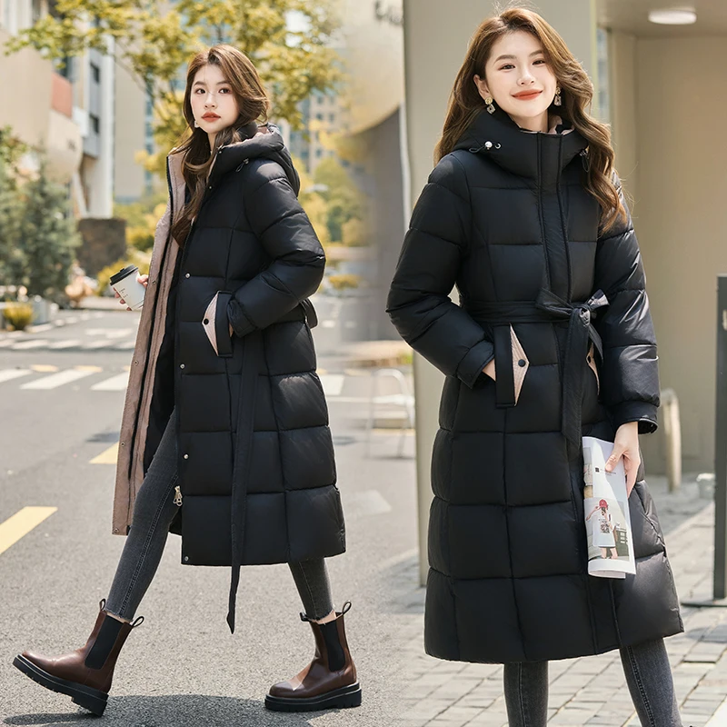 Женское длинное пальто, новинка 2024, осенне-зимняя парка, женская толстая пуховая хлопковая куртка, пальто Femme, повседневная теплая толстая верхняя одежда, женский топ
Женское длинное пальто, новинка 2024, осенне-зимняя парка, женская толстая пуховая хлопковая куртка, пальто Femme, повседневная теплая толстая верхняя одежда, женский топ