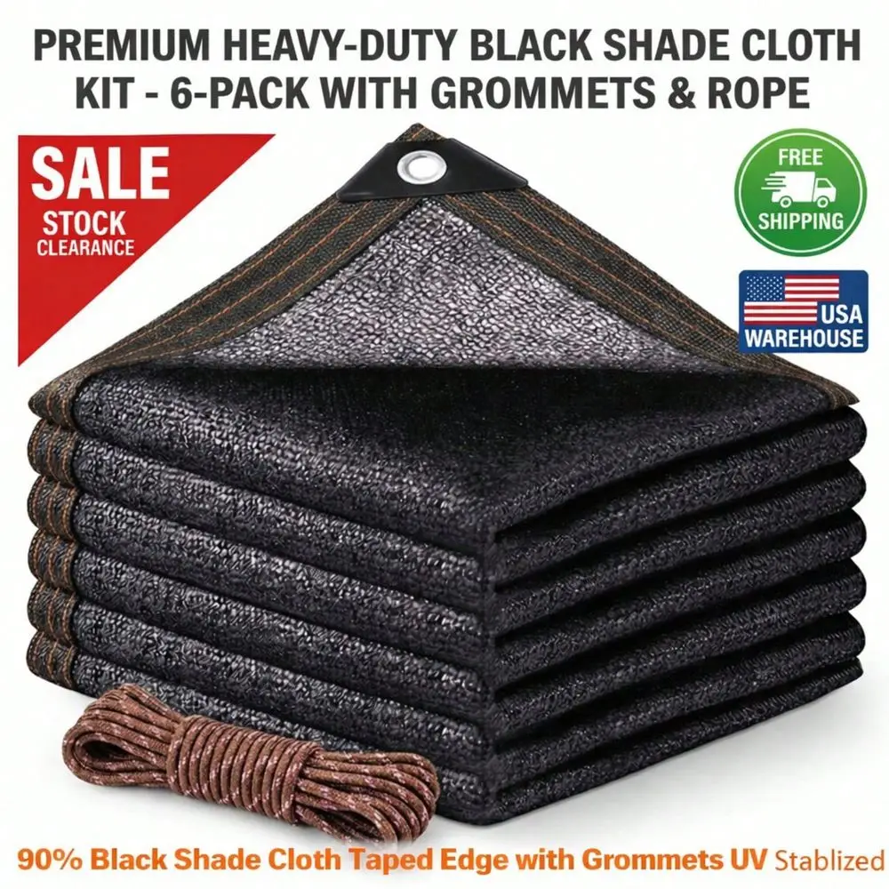 Shade Cloth With Taped Edge Metal Grommets, UV Resistant Heavy Duty Mesh Net For Garden, Patio, Greenhouse Pergola, Breathable
Shade Cloth With Taped Edge Metal Grommets, UV Resistant Heavy Duty Mesh Net For Garden, Patio, Greenhouse Pergola, Breathable