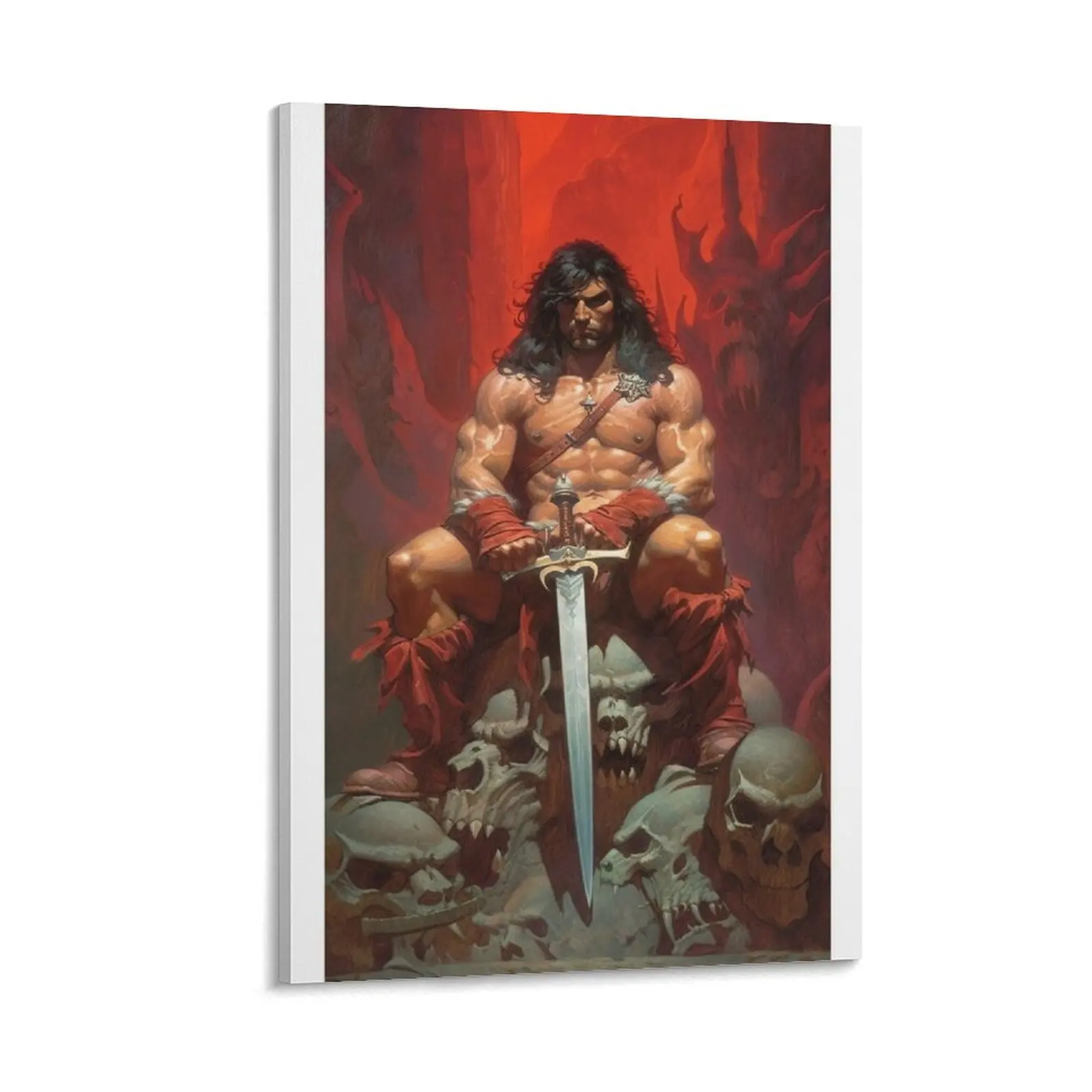 The Barbarian Canvas Painting bedroom decor decorations for the room aesthetic room
The Barbarian Canvas Painting bedroom decor decorations for the room aesthetic room