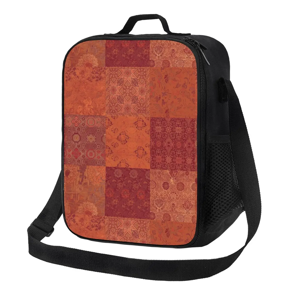 Vintage Bohemian Quilt In Burnt Orange Insulated Lunch Bag School Picnic Storage Food Boxes Leakproof Container Lunch Box Tote
Vintage Bohemian Quilt In Burnt Orange Insulated Lunch Bag School Picnic Storage Food Boxes Leakproof Container Lunch Box Tote