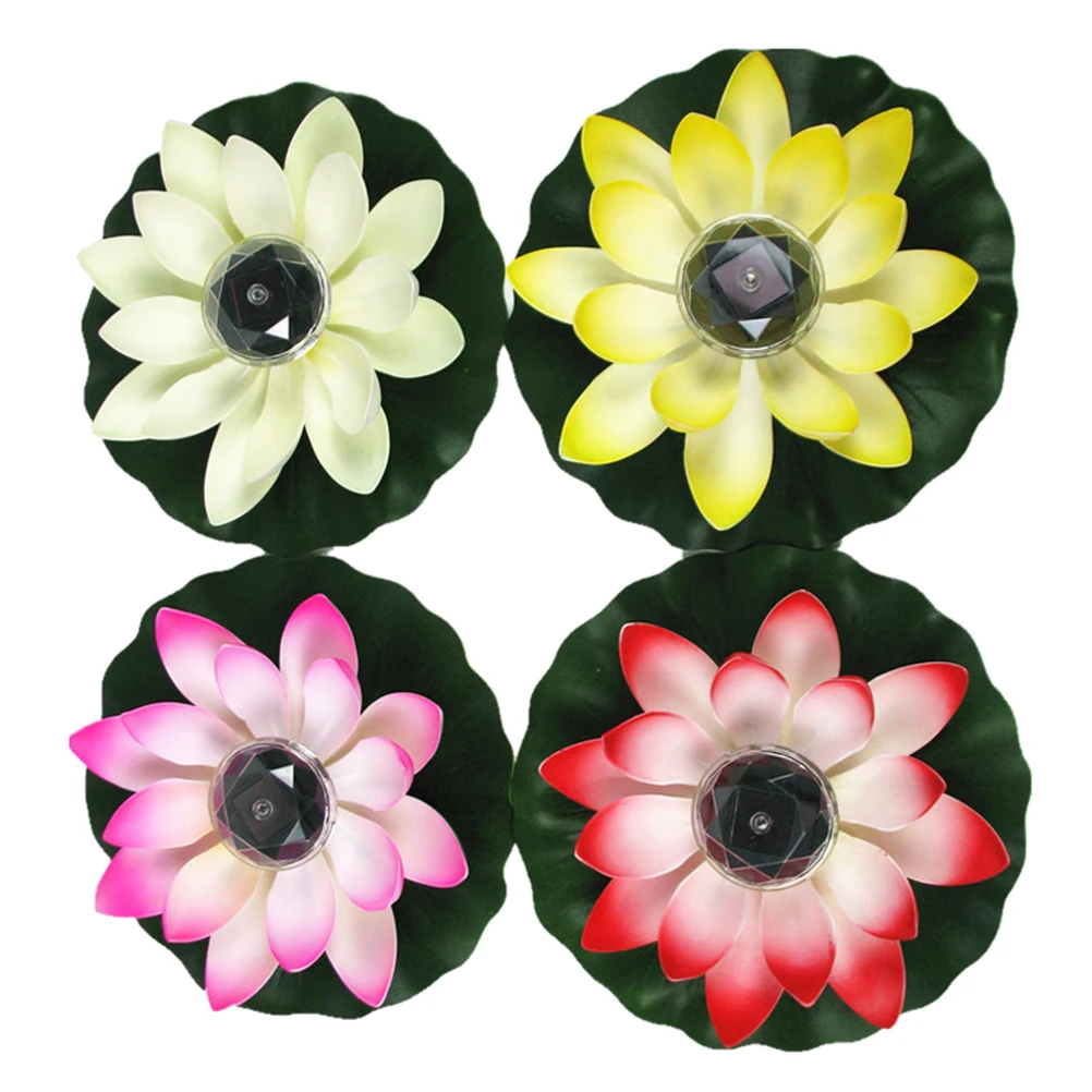 4 Pcs Lotus Lights Waterproof Floating Pond Outdoor Garden Outdoor Flower Lights Solar Powered Party Lighting Decoration LED 
4 Pcs Lotus Lights Waterproof Floating Pond Outdoor Garden Outdoor Flower Lights Solar Powered Party Lighting Decoration LED