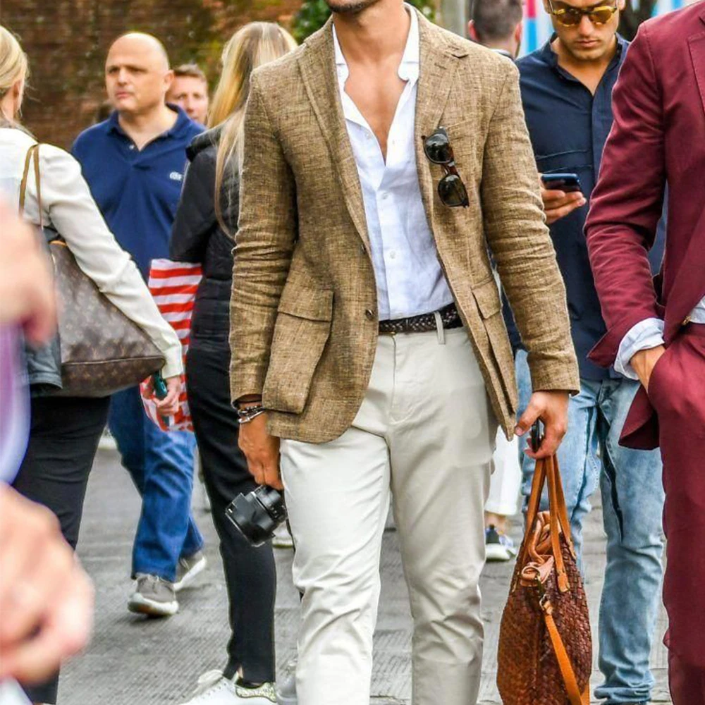 Men Suit Jacket Cotton Linen Single Breasted Slim Fit Casual Stylish Elegant Blazer Comfortable Business Work Office Formal Coat
Men Suit Jacket Cotton Linen Single Breasted Slim Fit Casual Stylish Elegant Blazer Comfortable Business Work Office Formal Coat
