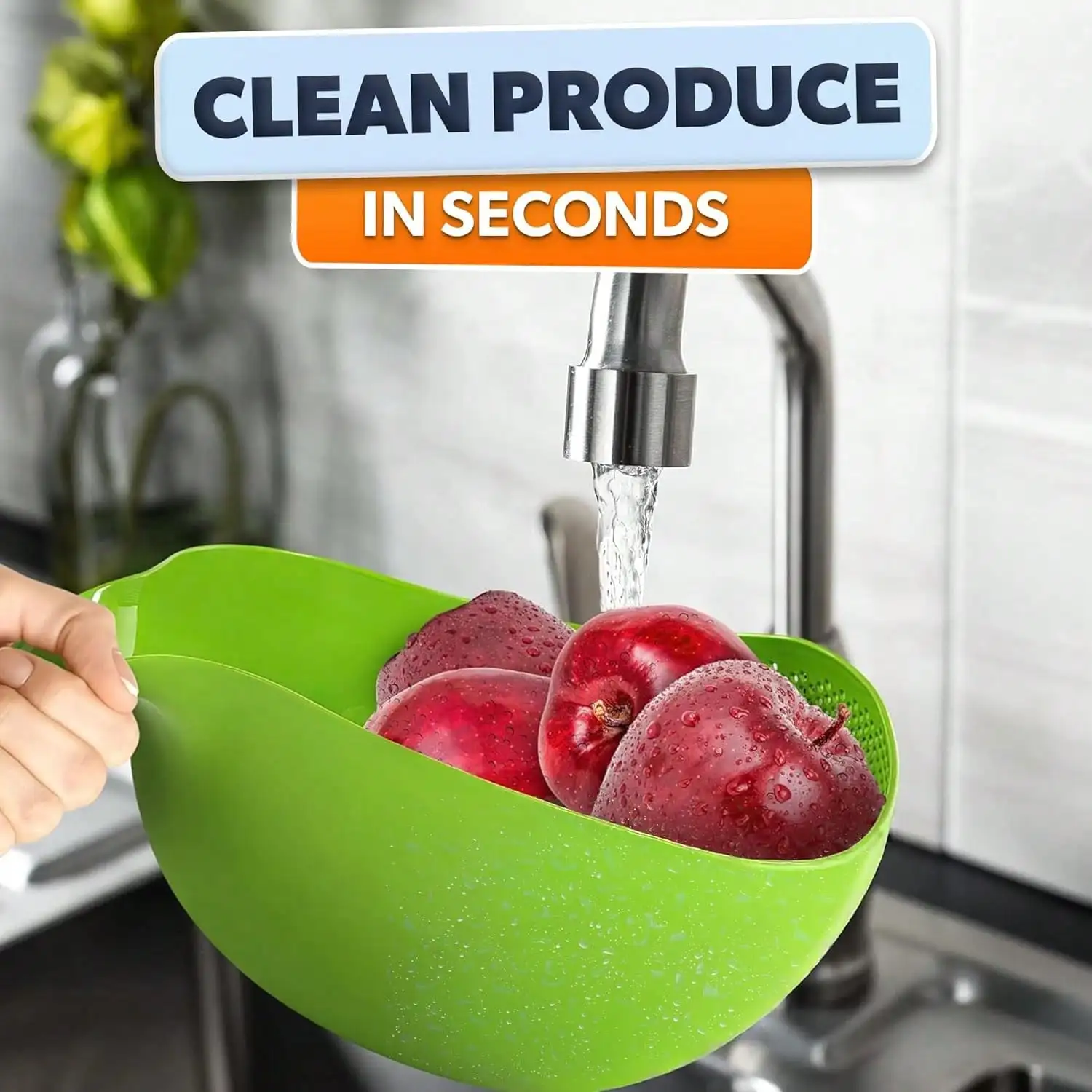 Expandable Stainless Steel Colander For Kitchen Sink, Fine Mesh Strainer Basket With Rubber Grip Handles, Large Capacity For Fruits And Vegetables, Self-Draining Design
Expandable Stainless Steel Colander For Kitchen Sink, Fine Mesh Strainer Basket With Rubber Grip Handles, Large Capacity For Fruits And Vegetables, Self-Draining Design