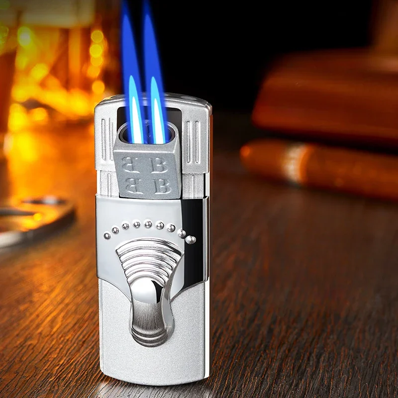 Dual Flame Cigar Torch Lighter Windproof Recessed Ignition Butane Gas & Refueling Lighter Valve Gifts for Men Survival Gear
Dual Flame Cigar Torch Lighter Windproof Recessed Ignition Butane Gas & Refueling Lighter Valve Gifts for Men Survival Gear