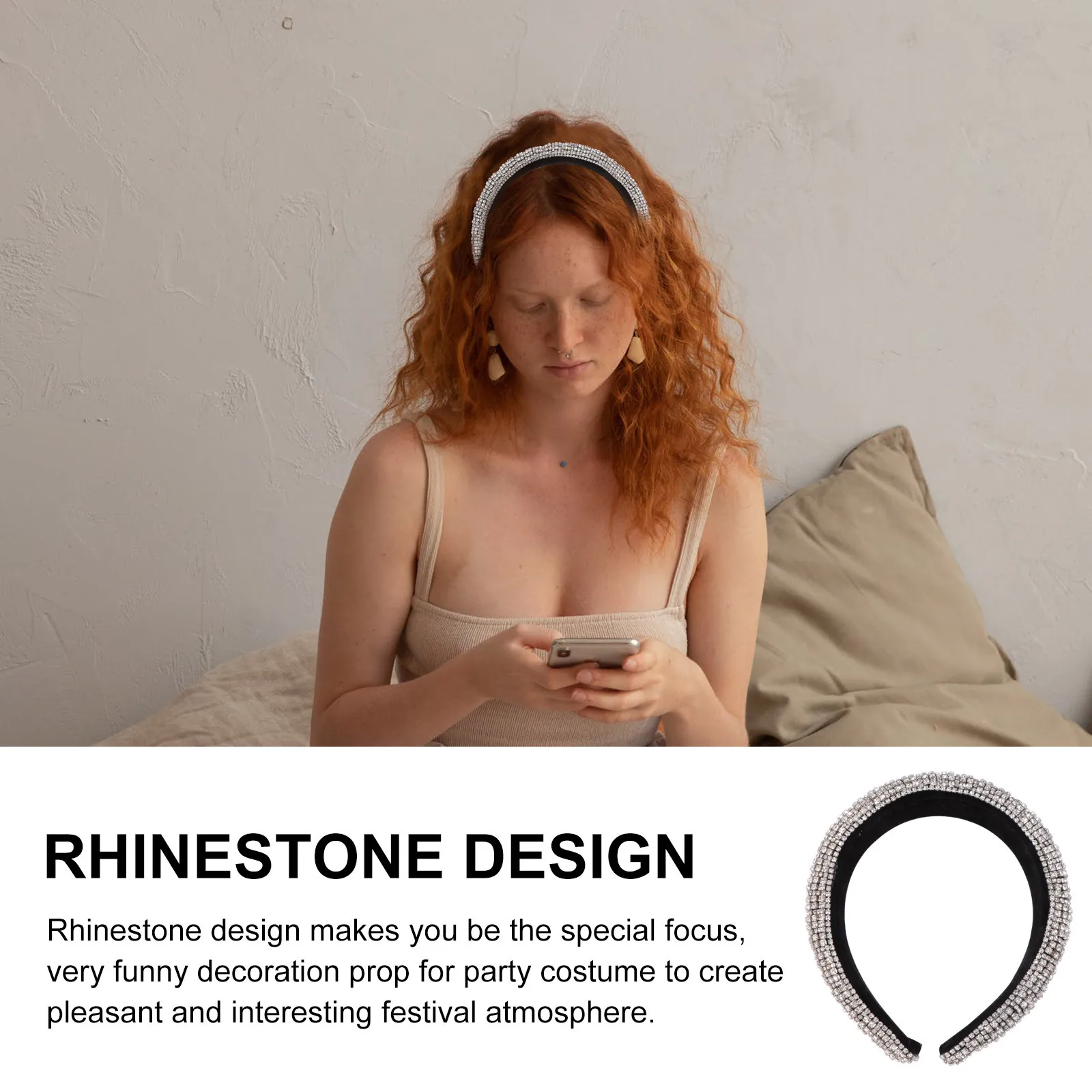 Silver Baroque Rhinestone Ladies Headband Crystal Hair Hoop Wide Hair Bands Party Festival Decoration Gift Rhinestone Headdress 
Silver Baroque Rhinestone Ladies Headband Crystal Hair Hoop Wide Hair Bands Party Festival Decoration Gift Rhinestone Headdress