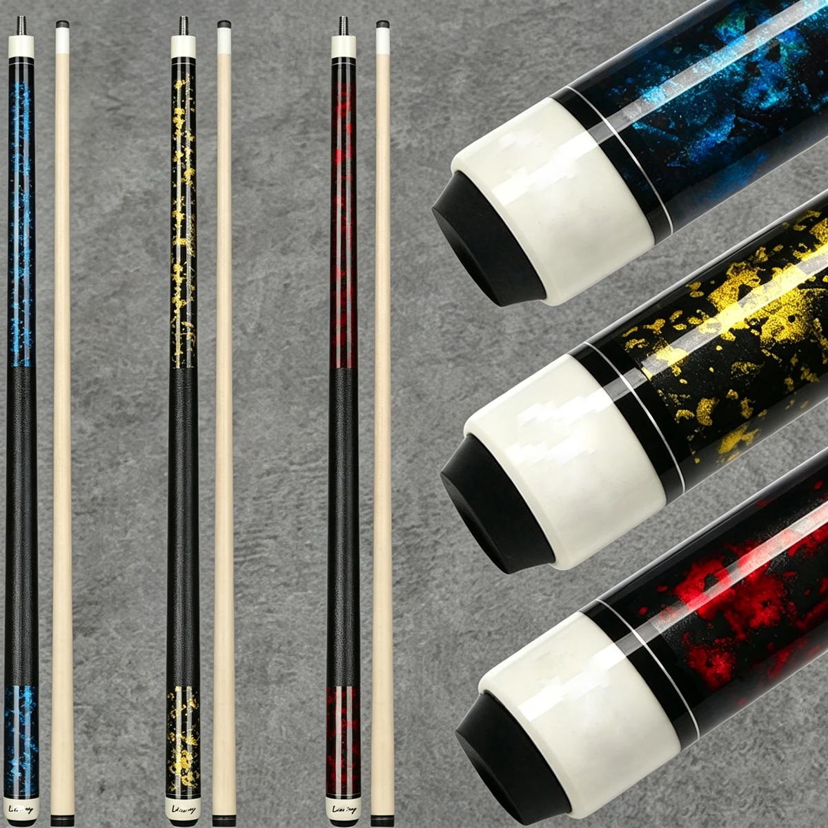 Maple Wood Training Pool Cue, 12.5mm Tip, Gold Inlaid Pattern, 3 Colors Available, Professional Practice Billiard Stick
Maple Wood Training Pool Cue, 12.5mm Tip, Gold Inlaid Pattern, 3 Colors Available, Professional Practice Billiard Stick