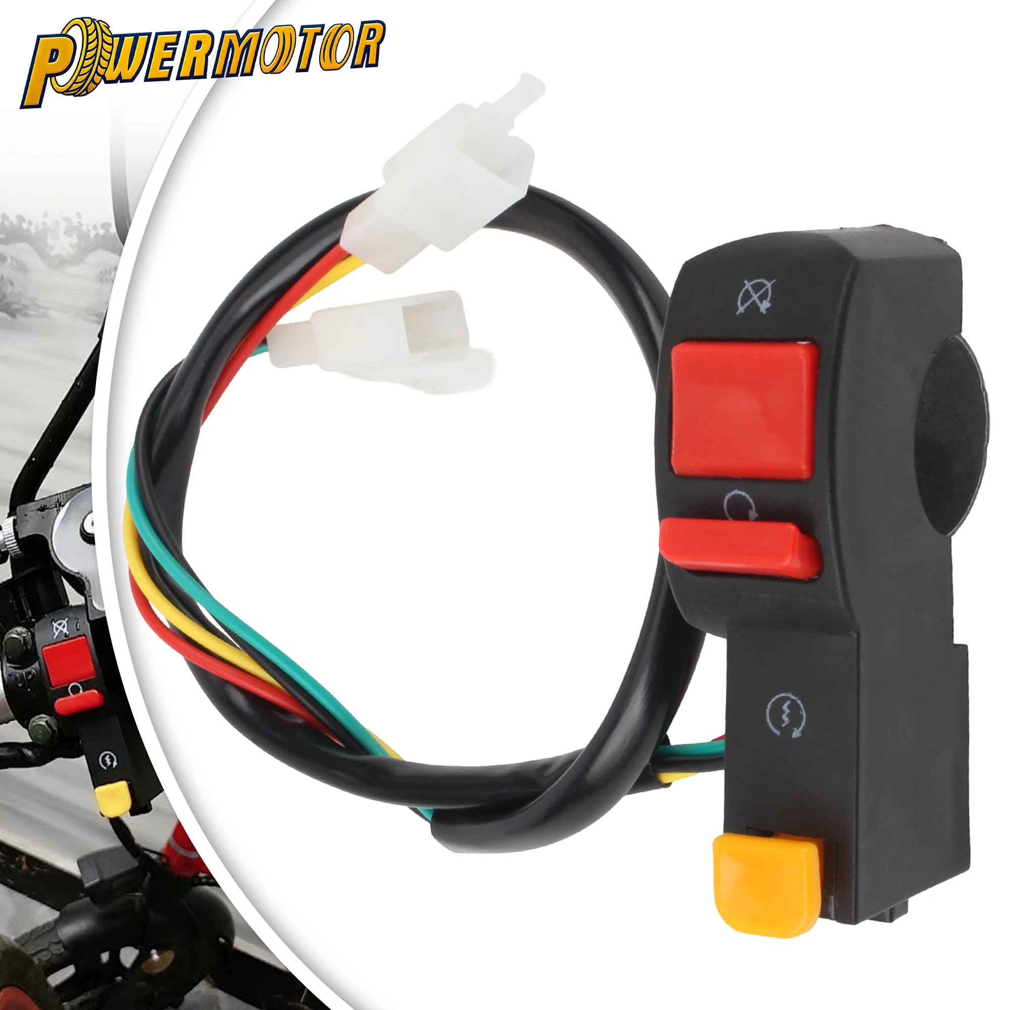 22mm Handlebar Universal Kill Start Button Switch ATV Motorcycle Dirt Bike Engine Kill Start Switch Right Hand Control Switch
22mm Handlebar Universal Kill Start Button Switch ATV Motorcycle Dirt Bike Engine Kill Start Switch Right Hand Control Switch