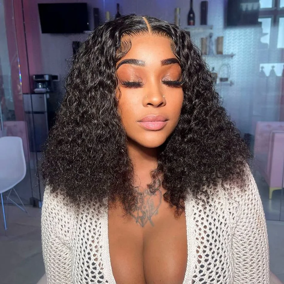13x4 Transparent Lace Front Bob Wigs Human Hair 4x4 Closure Curly Wigs For Women Choice Cheap on Sale Glueless wig Ready to Wear
13x4 Transparent Lace Front Bob Wigs Human Hair 4x4 Closure Curly Wigs For Women Choice Cheap on Sale Glueless wig Ready to Wear