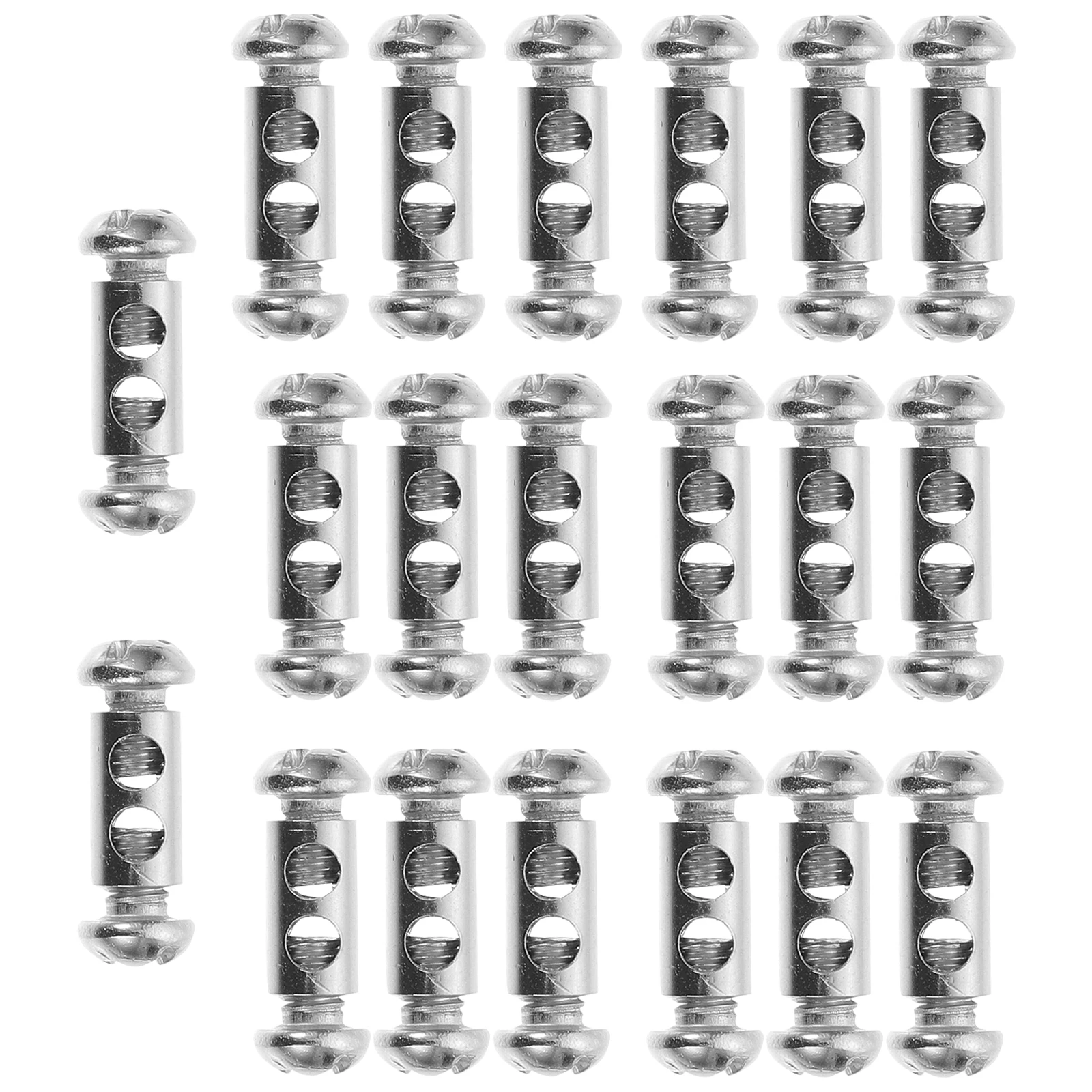 20pcs Rope Clamps Stainless Steel Double Hole Reusable Heavy Duty Cable Clips Hardware Wire Clamp Accessories
20pcs Rope Clamps Stainless Steel Double Hole Reusable Heavy Duty Cable Clips Hardware Wire Clamp Accessories