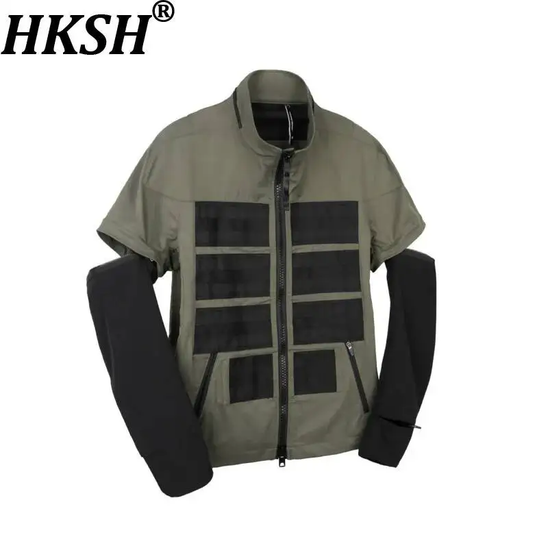 HKSH Spring New Men Tide Dark Punk Functional Punk Detachable Sleeve Stand Collar Jacket Japanese Chic Ins Techwear Coat HK21124
HKSH Spring New Men Tide Dark Punk Functional Punk Detachable Sleeve Stand Collar Jacket Japanese Chic Ins Techwear Coat HK21124