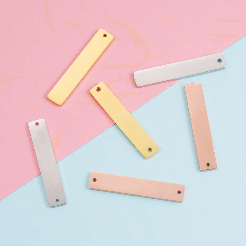 5Pcs/Lot 6*32mm Mirror Polish Stainless Steel Rectangle Charms Blank Bar DIY Making Necklace Earring Keychain Jewelry Accessorie
5Pcs/Lot 6*32mm Mirror Polish Stainless Steel Rectangle Charms Blank Bar DIY Making Necklace Earring Keychain Jewelry Accessorie