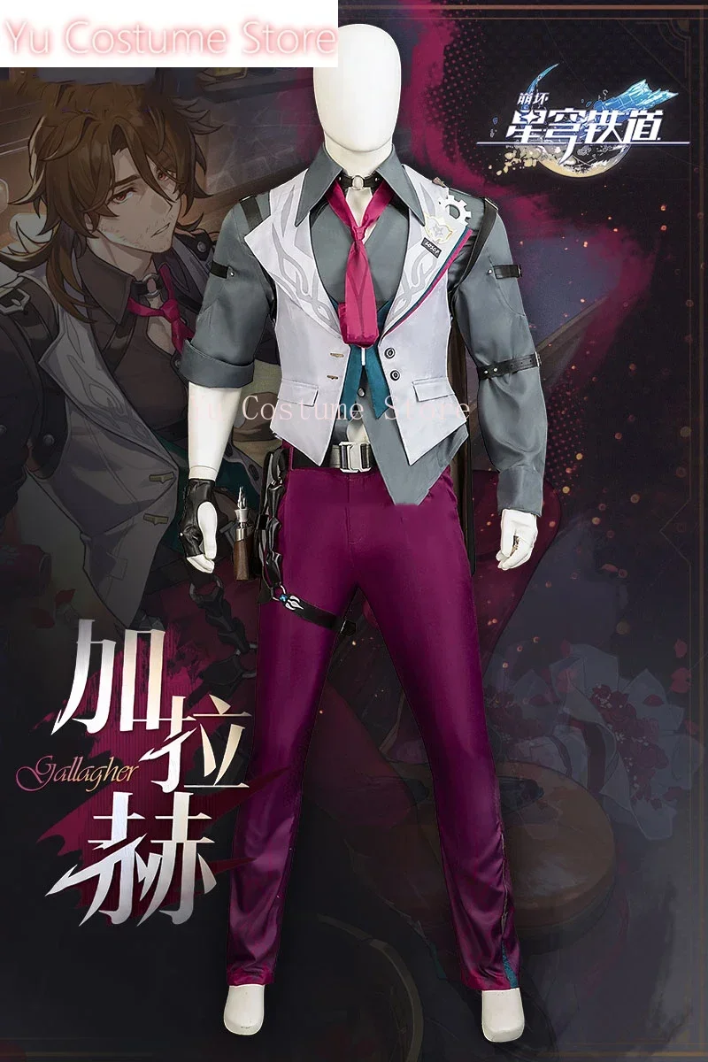 Yu CostumeStar Rail Gallagher Game Suit Cool Handsome Uniform Cosplay Costume Halloween Party Role Play Outfit XS-3XL
Yu CostumeStar Rail Gallagher Game Suit Cool Handsome Uniform Cosplay Costume Halloween Party Role Play Outfit XS-3XL