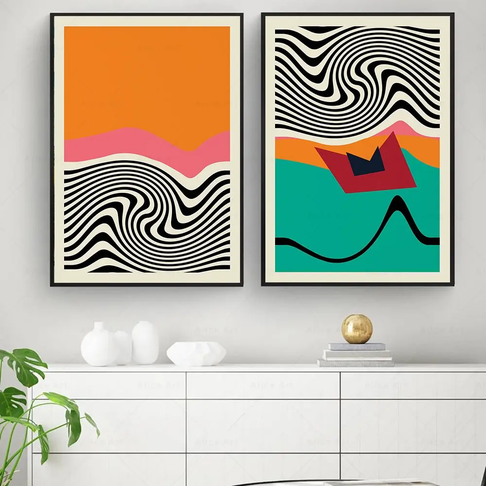Mid Century Modern Abstract Geometric Line Wall Art Posters Retro Canvas Painting Print Pictures Living Room Interior Home Decor
Mid Century Modern Abstract Geometric Line Wall Art Posters Retro Canvas Painting Print Pictures Living Room Interior Home Decor