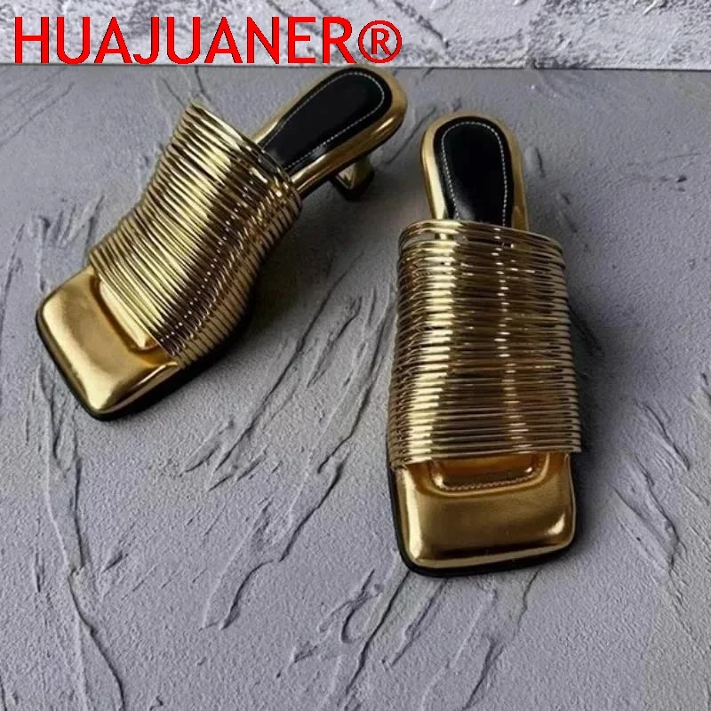 Square Toe Stiletto Sandals for Women Summer Shiny Solid Color High Heels Casual Half Slippers Shoes for Women Designer Sandals
Square Toe Stiletto Sandals for Women Summer Shiny Solid Color High Heels Casual Half Slippers Shoes for Women Designer Sandals