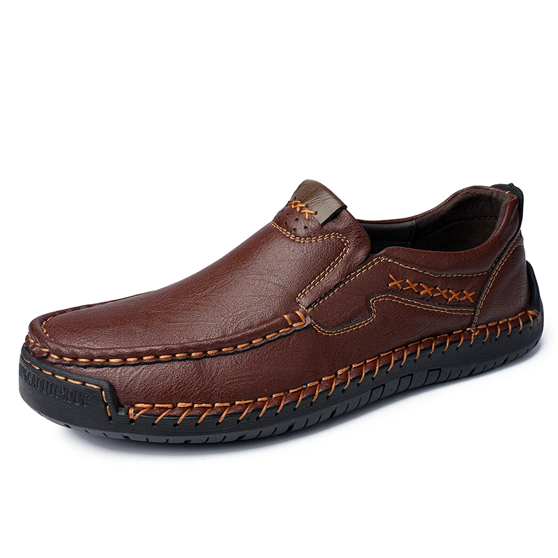 Large Size Men Handmade Genuine Leather Casual Shoes Fashion Soft Sole Breathable Comfortable Daily Walking Flat Shoes Plus
Large Size Men Handmade Genuine Leather Casual Shoes Fashion Soft Sole Breathable Comfortable Daily Walking Flat Shoes Plus