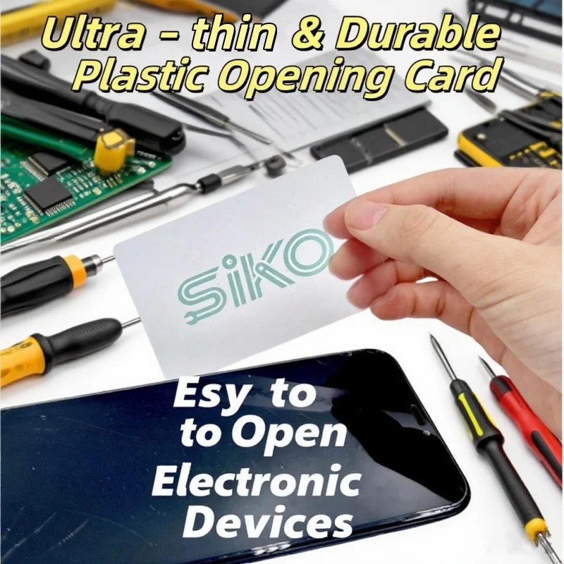 SIKO профессиональный пластиковый инструмент без царапин для ремонта телефона/планшета, удаление ЖК-экрана, ультратонкие гибкие открывающиеся карты 
SIKO профессиональный пластиковый инструмент без царапин для ремонта телефона/планшета, удаление ЖК-экрана, ультратонкие гибкие открывающиеся карты