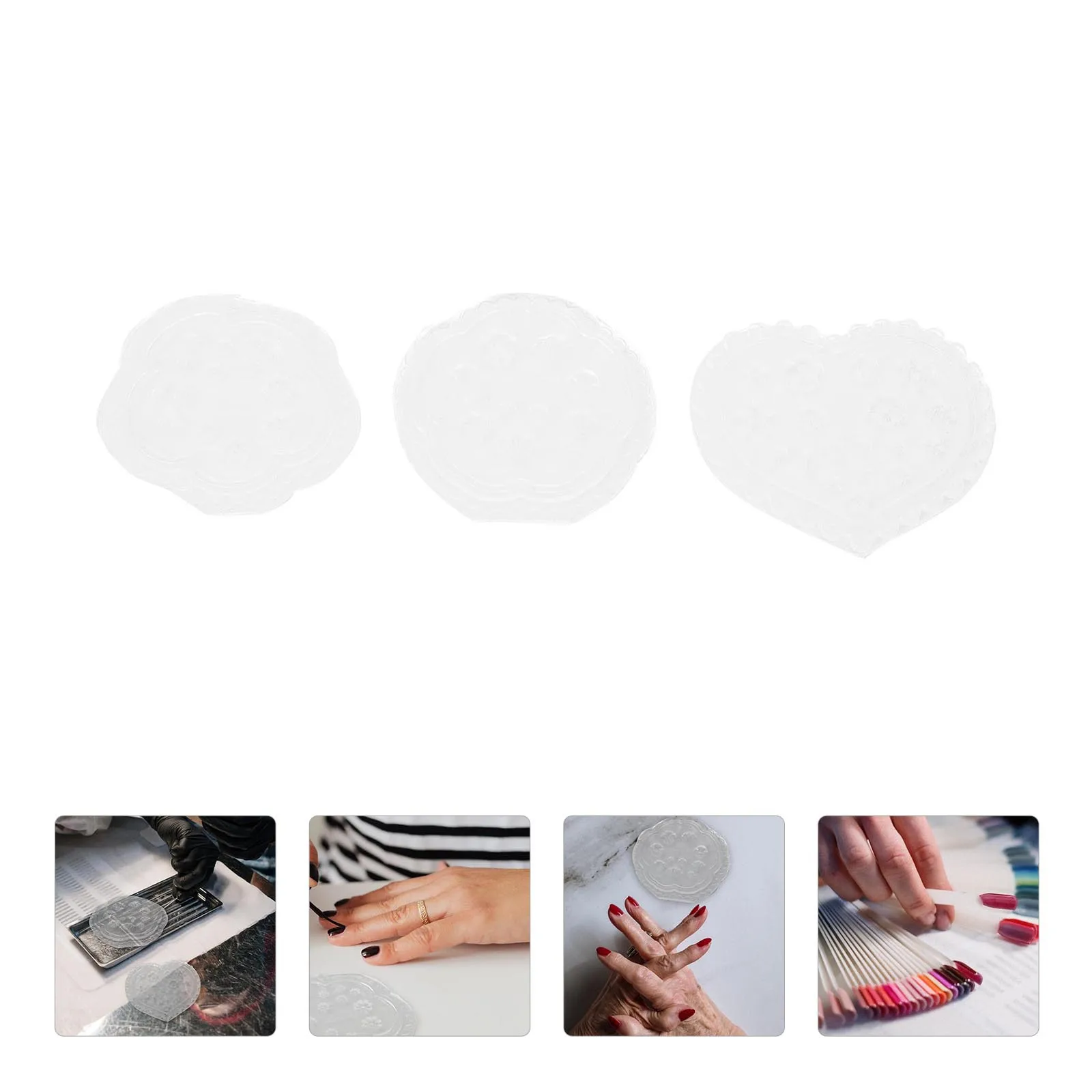 3Pcs Nail Art Silicone Mold Durable DIY Manicure Tool Creative Nail Decor Gift for Home Salon Use Manicure Mold
3Pcs Nail Art Silicone Mold Durable DIY Manicure Tool Creative Nail Decor Gift for Home Salon Use Manicure Mold
