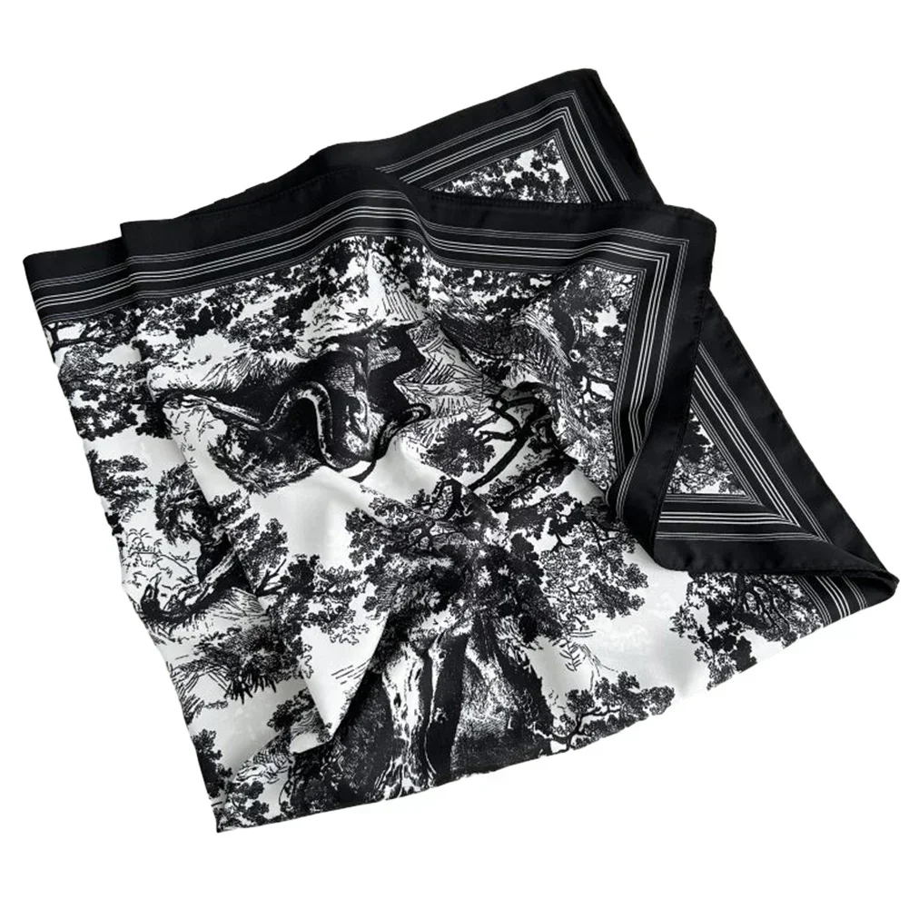 90*90cm Silk Scarves Women Print Foulard Square Head Hijab Ladies Luxury Brand Shawl Bandanna Female Muffler Chiffen Wrap
90*90cm Silk Scarves Women Print Foulard Square Head Hijab Ladies Luxury Brand Shawl Bandanna Female Muffler Chiffen Wrap