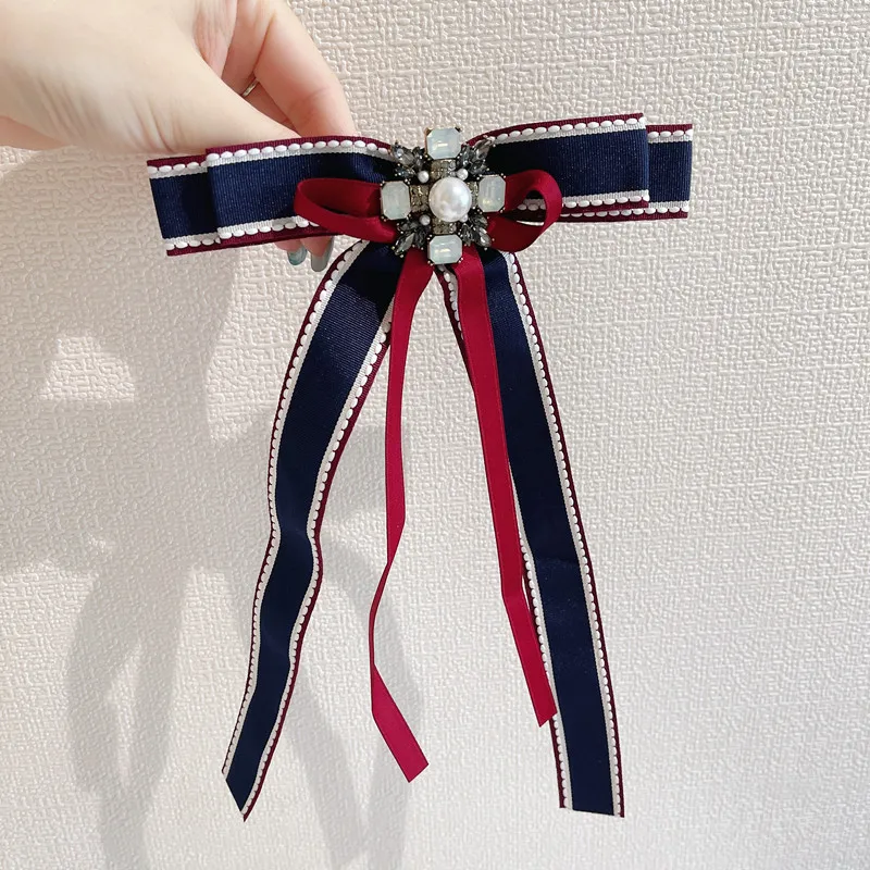 Korean Fabric Bow Tie Brooches for Women Crystal Rhinestones Collar Pins Shirt Necktie Bowknot Luxulry Jewelry Suit Accessories
Korean Fabric Bow Tie Brooches for Women Crystal Rhinestones Collar Pins Shirt Necktie Bowknot Luxulry Jewelry Suit Accessories