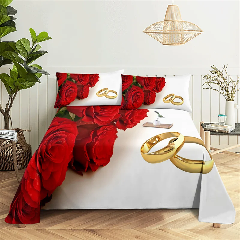 Red Rose Lover Queen Sheet Set Kid's Girl Room Flower Bedding Set Bed Sheets and Pillowcases Bedding Flat Sheet Bed Sheet Set
Red Rose Lover Queen Sheet Set Kid's Girl Room Flower Bedding Set Bed Sheets and Pillowcases Bedding Flat Sheet Bed Sheet Set