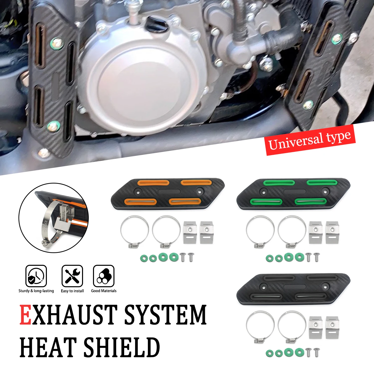 Motorcycle Exhaust Heat Insulation Protector Retro Motorbike Universal Anti-scalding Guard Exhaust Heat Insulation Guard
Motorcycle Exhaust Heat Insulation Protector Retro Motorbike Universal Anti-scalding Guard Exhaust Heat Insulation Guard