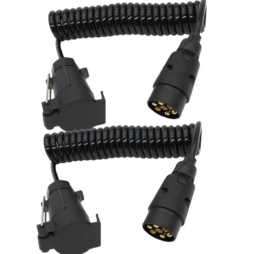 2PCS 7pin Trailer Trailer Trailer Spring Wire Plug Line Extension Pu Trailer Power Accessorie Line Line Catapult Extension
2PCS 7pin Trailer Trailer Trailer Spring Wire Plug Line Extension Pu Trailer Power Accessorie Line Line Catapult Extension