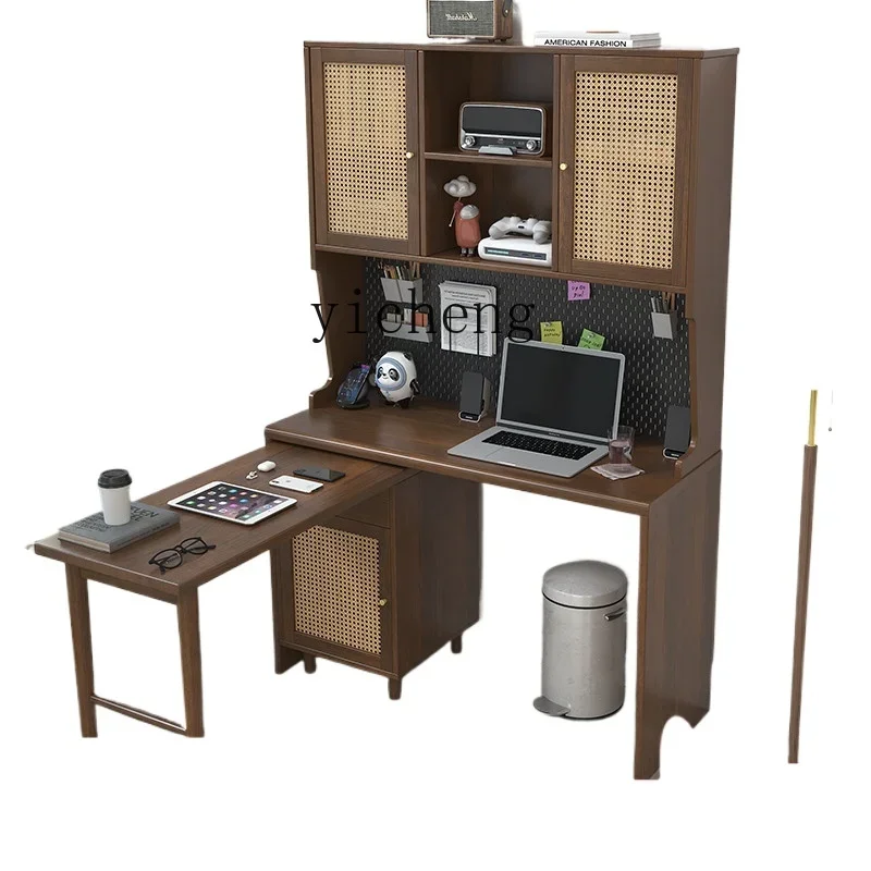 Solid Wood Rattan Desk Bookshelf Combination Corner Home Desktop Simple Computer Desk Desk Bookcase
Solid Wood Rattan Desk Bookshelf Combination Corner Home Desktop Simple Computer Desk Desk Bookcase
