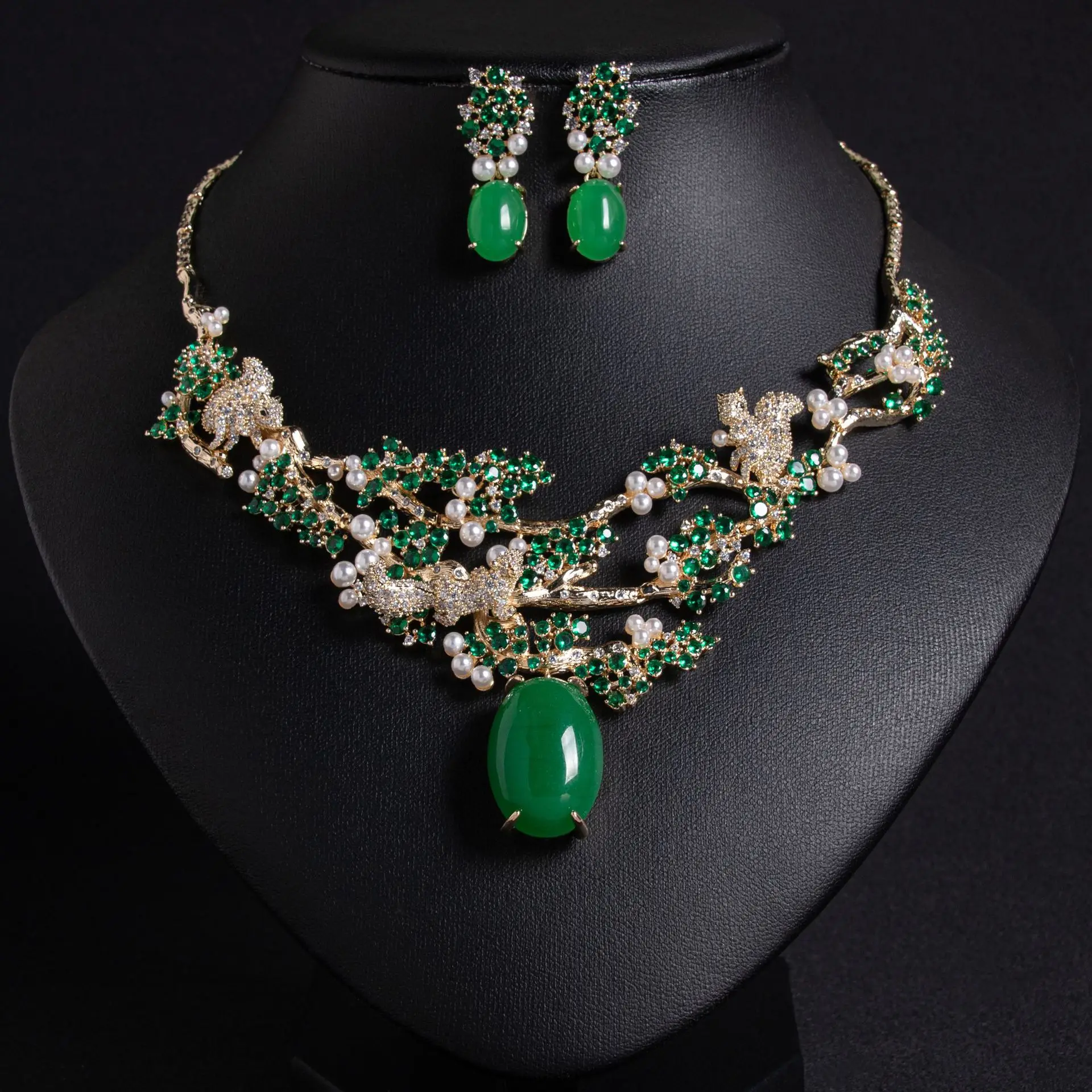 High-end Bold Design Choker & Drop Earring Jewelry Set Elegant Female Formal Dinner Wedding Party Jewelry Present
High-end Bold Design Choker & Drop Earring Jewelry Set Elegant Female Formal Dinner Wedding Party Jewelry Present