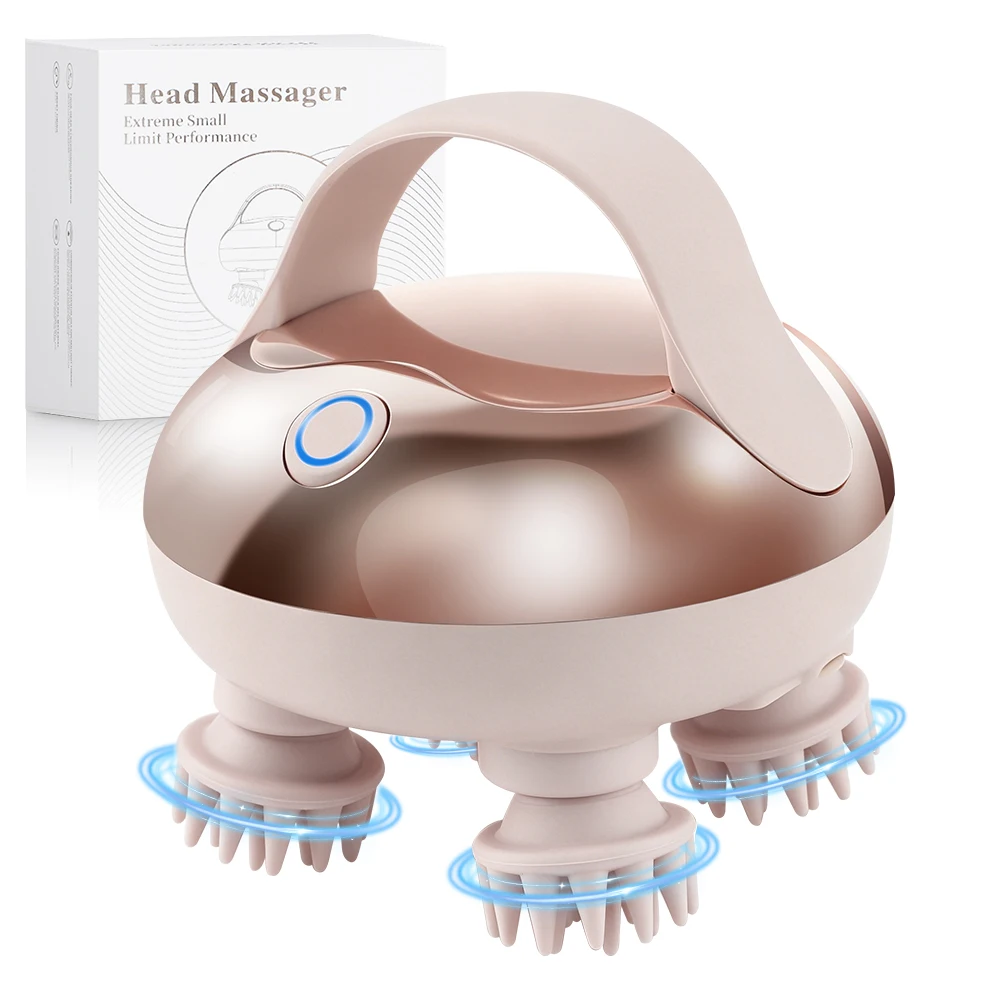 Rechargeable Handheld Head Massager Instrument Scalp Stress Relax Body Massage Tool 4 Removable Claws for Hair And Scalp Care
Rechargeable Handheld Head Massager Instrument Scalp Stress Relax Body Massage Tool 4 Removable Claws for Hair And Scalp Care