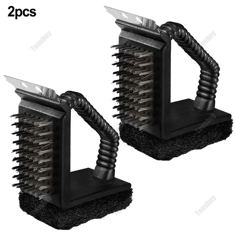 HeavyDuty BBQ Grill Cleaning Brush 3-in-1 Wire Brush Sponge Shovel Long Cleaning Brush With Scraper Clean Grill Tool Tough Grime
HeavyDuty BBQ Grill Cleaning Brush 3-in-1 Wire Brush Sponge Shovel Long Cleaning Brush With Scraper Clean Grill Tool Tough Grime