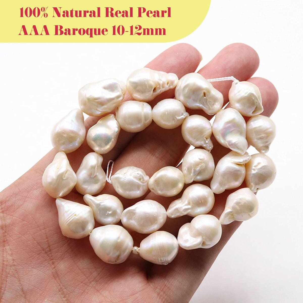 Baroque 100% Natural Freshwater Pearl Edison Pearl Beads Charms for DIY Women Men Necklace Jewelry Making Accessories 10-12mm
Baroque 100% Natural Freshwater Pearl Edison Pearl Beads Charms for DIY Women Men Necklace Jewelry Making Accessories 10-12mm