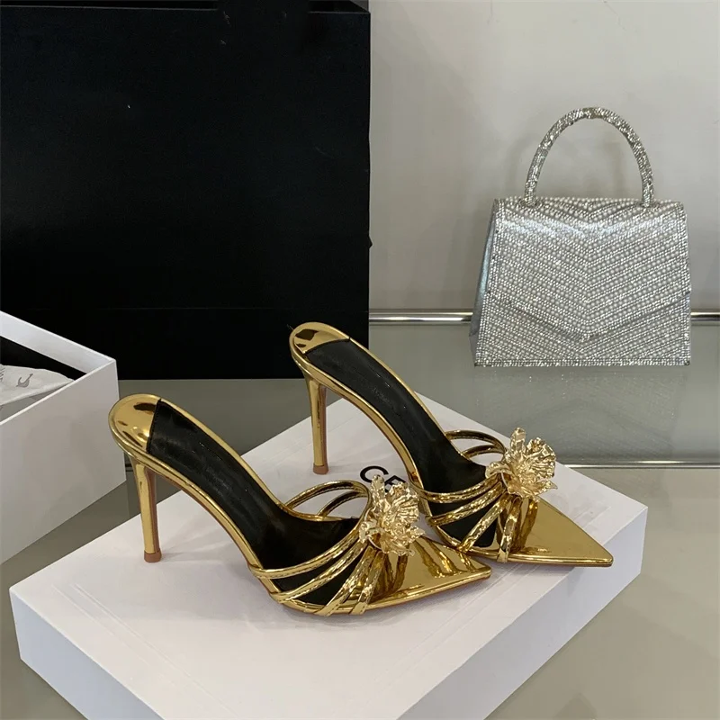 Luxury Fashion High Heels Sexy Pointed Toe Open Toe Flower Summer Women Slippers Party Dress Wedding Shoes
Luxury Fashion High Heels Sexy Pointed Toe Open Toe Flower Summer Women Slippers Party Dress Wedding Shoes