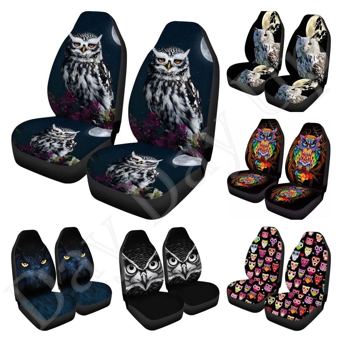 2Pcs Owl Animal Print Men Women Car Seat Covers Vehicle Seat Protectors Universal Fit for Trunks Sedan SUV or Vans Seat Cushion
2Pcs Owl Animal Print Men Women Car Seat Covers Vehicle Seat Protectors Universal Fit for Trunks Sedan SUV or Vans Seat Cushion