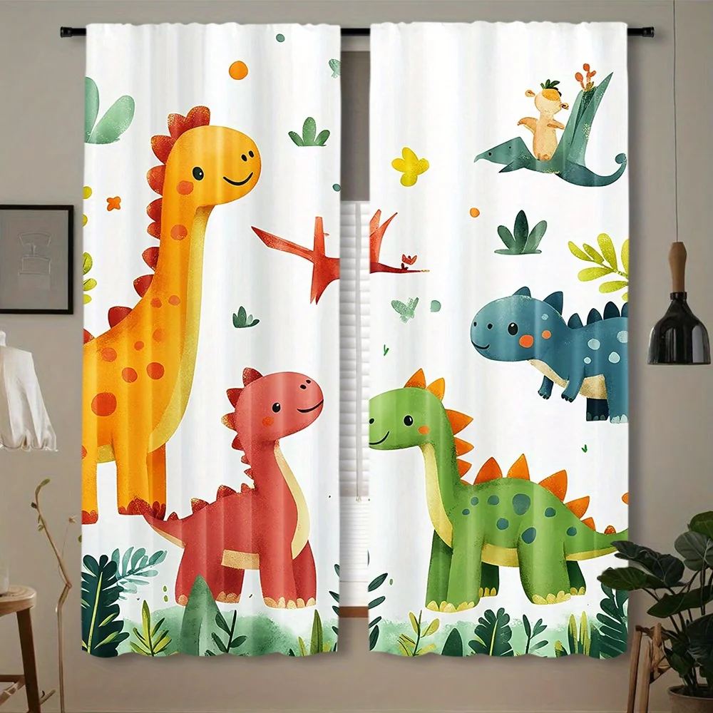 2pcs Set, Dinosaur Curtains, Cute Bedroom Bathroom Durable Curtains, Living Room Bedroom Green Brown Pink Sheer Curtains
2pcs Set, Dinosaur Curtains, Cute Bedroom Bathroom Durable Curtains, Living Room Bedroom Green Brown Pink Sheer Curtains