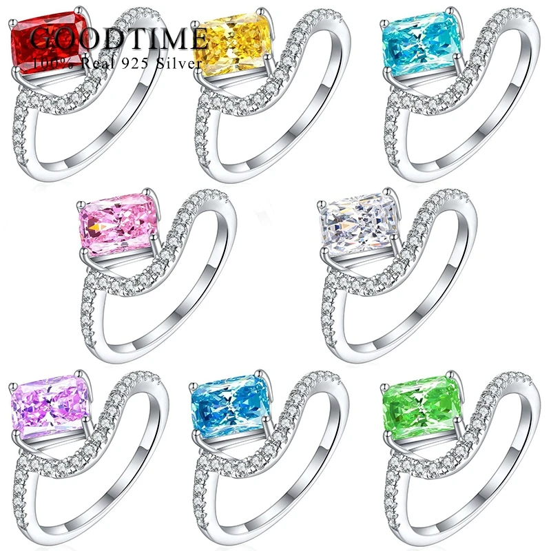 Luxury Wedding Jewelry Pure 100% 925 Sterling Silver Woman Ring Flame Ice Flower Cut 1.5 Ct Rectangle High Carbon Zircon Ring
Luxury Wedding Jewelry Pure 100% 925 Sterling Silver Woman Ring Flame Ice Flower Cut 1.5 Ct Rectangle High Carbon Zircon Ring