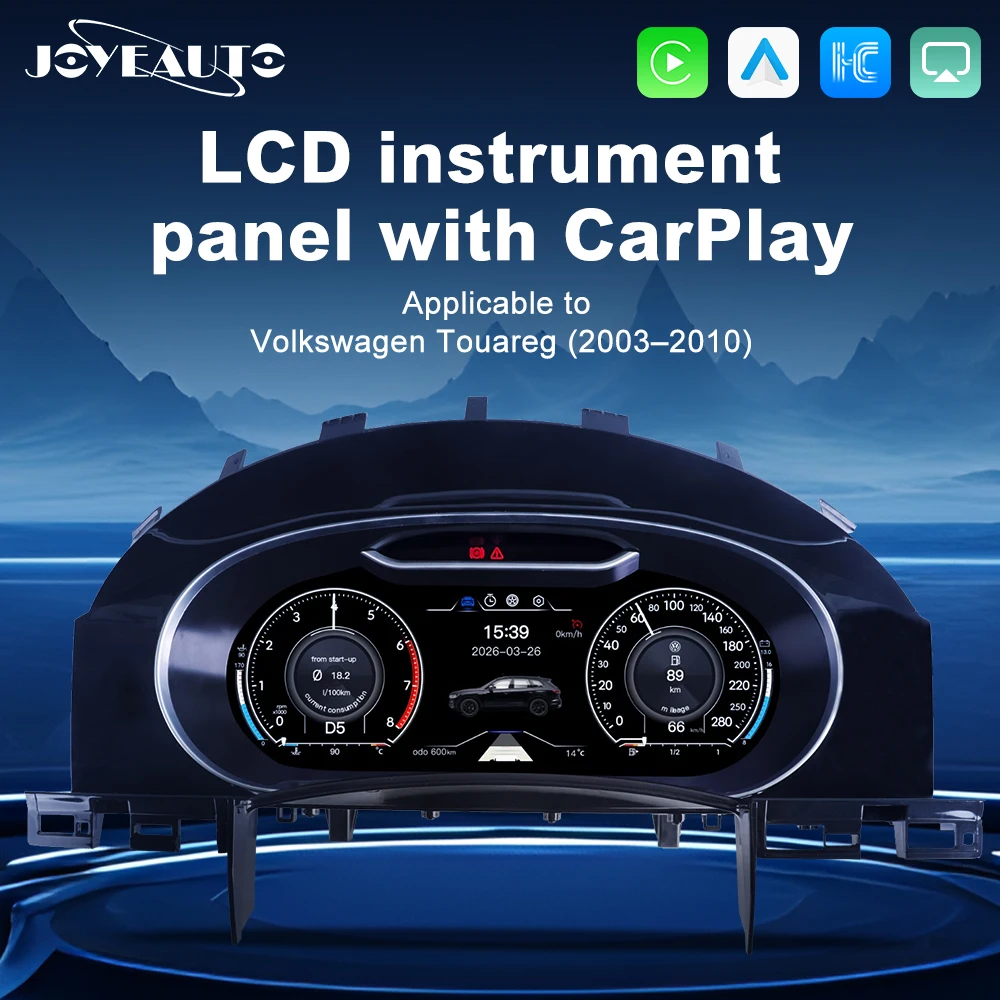 12.3"LCD Digital Instrument for 2003-2010 Volkswagen Touareg Dashboard Odometer Speedometer VirtualCluster CarPlay Android Auto
12.3"LCD Digital Instrument for 2003-2010 Volkswagen Touareg Dashboard Odometer Speedometer VirtualCluster CarPlay Android Auto