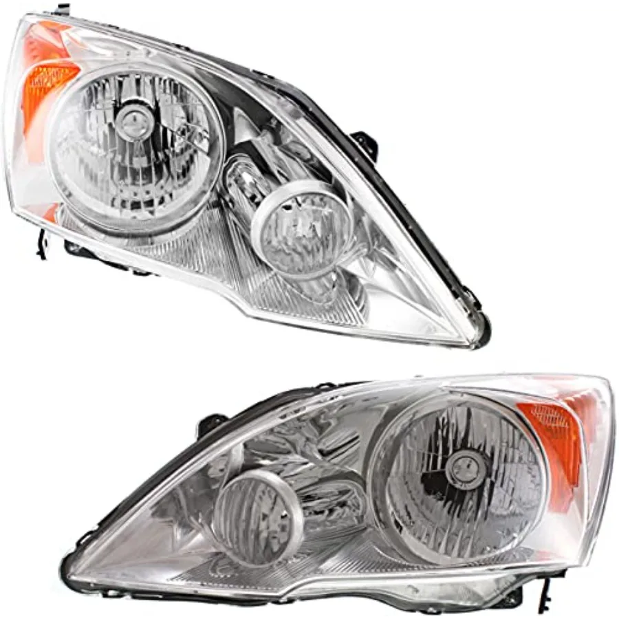 Driver and Passenger Side Headlight for Honda CR-V 2007-2011 Halogen Fits EX EX-L LX SE Replaces # 33151SWAA01, 33101SWAA01 
Driver and Passenger Side Headlight for Honda CR-V 2007-2011 Halogen Fits EX EX-L LX SE Replaces # 33151SWAA01, 33101SWAA01