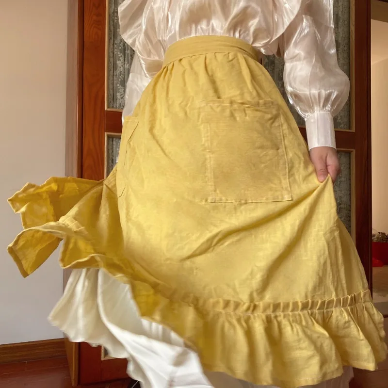 Solid Color Bamboo Apron for Women Cotton Kitten Apron Drawing Art Smock Kitchen Waiter Uniforms Restaurant Work Clothes
Solid Color Bamboo Apron for Women Cotton Kitten Apron Drawing Art Smock Kitchen Waiter Uniforms Restaurant Work Clothes