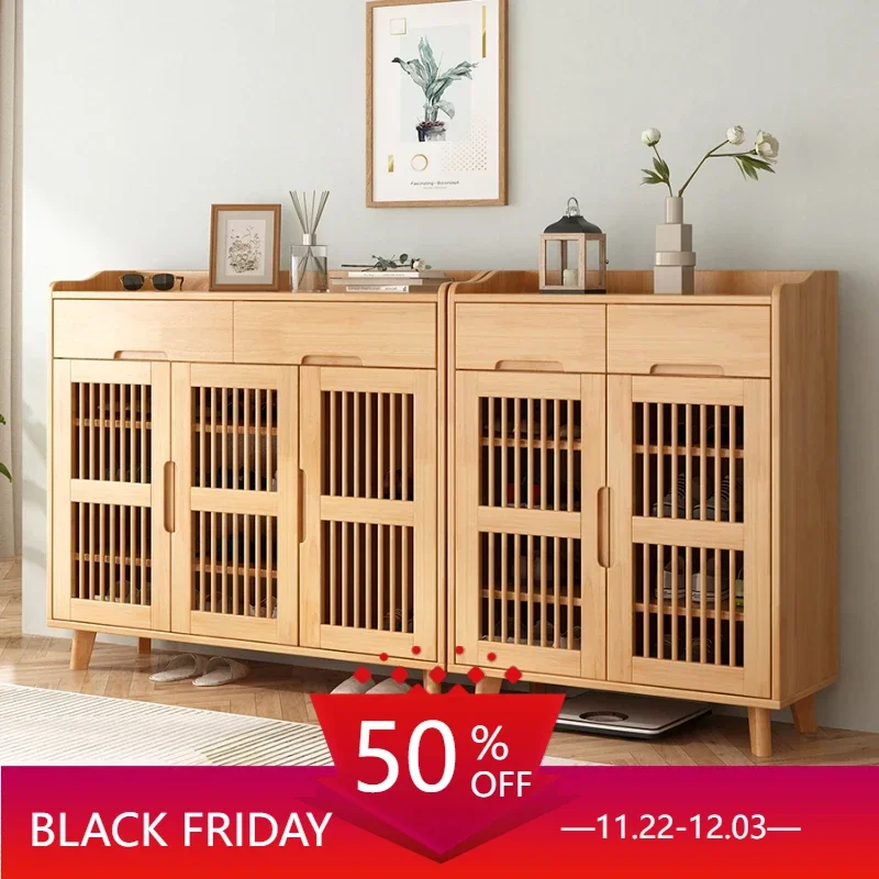 Nordic Solid Wood Shoe Cabinet Entry Large Capacity Storage Cabinet Partition Small Door Entrance Schoenenkast Furniture WKSC
Nordic Solid Wood Shoe Cabinet Entry Large Capacity Storage Cabinet Partition Small Door Entrance Schoenenkast Furniture WKSC