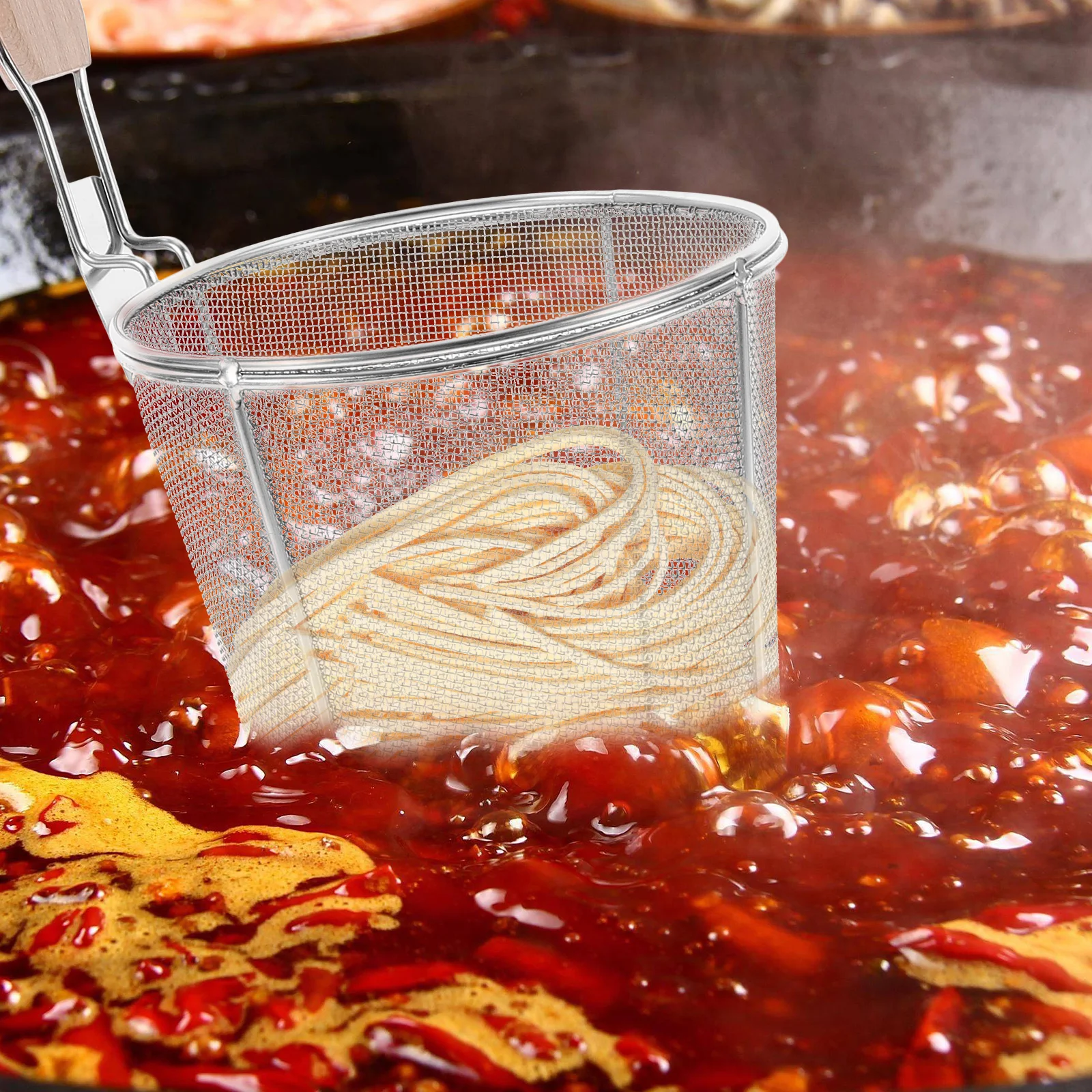 Дуршлаг из нержавеющей стали, корзина для макарон, сито, ложка, горшок с мелкой сеткой, ручка для спагетти, кухонный инструмент, сито для еды, корзина
Дуршлаг из нержавеющей стали, корзина для макарон, сито, ложка, горшок с мелкой сеткой, ручка для спагетти, кухонный инструмент, сито для еды, корзина