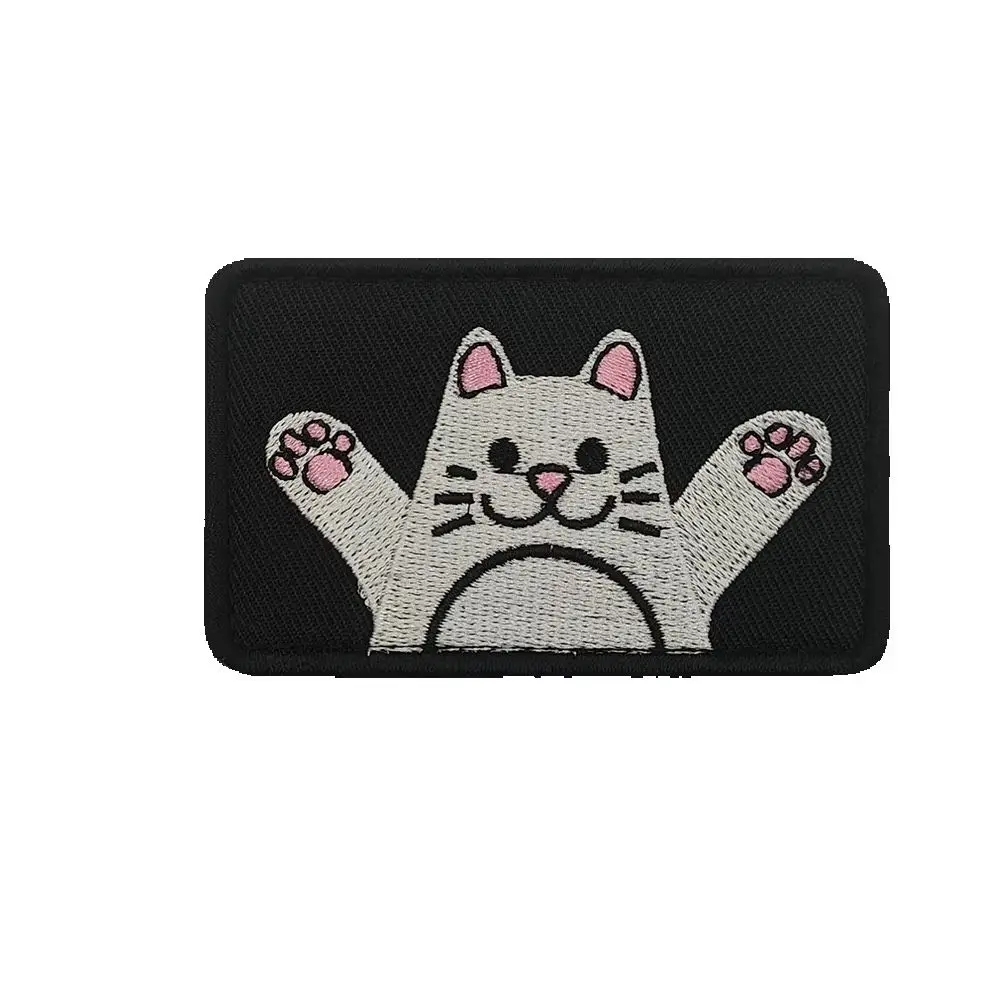 Cute put one's hands up Hello Cat Funny Embroidered Patch Hook and Loop Morale badge, for Jacket Backpack
Cute put one's hands up Hello Cat Funny Embroidered Patch Hook and Loop Morale badge, for Jacket Backpack