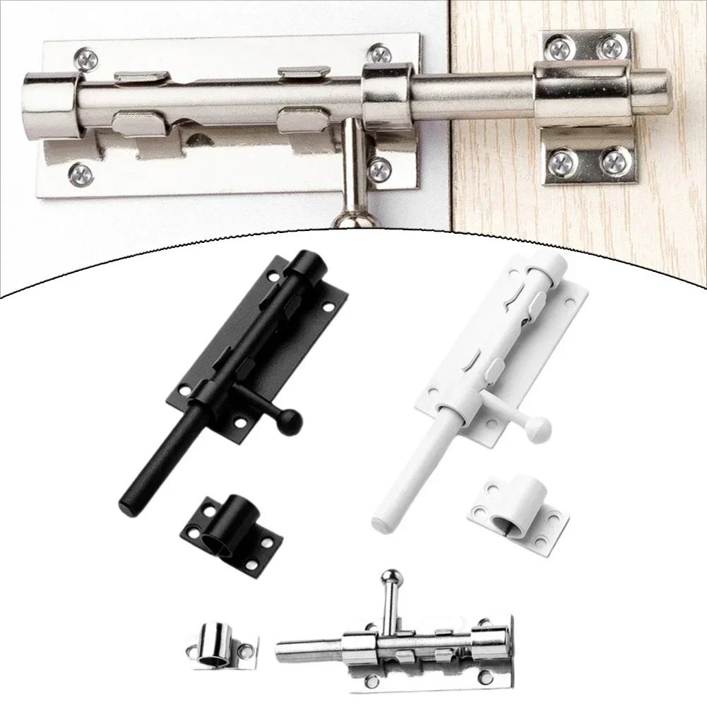 For Home Use For Outdoor Security White Lock Hole Bolt Lockable Bolt Black White Silver Options Not Easy To Break
For Home Use For Outdoor Security White Lock Hole Bolt Lockable Bolt Black White Silver Options Not Easy To Break
