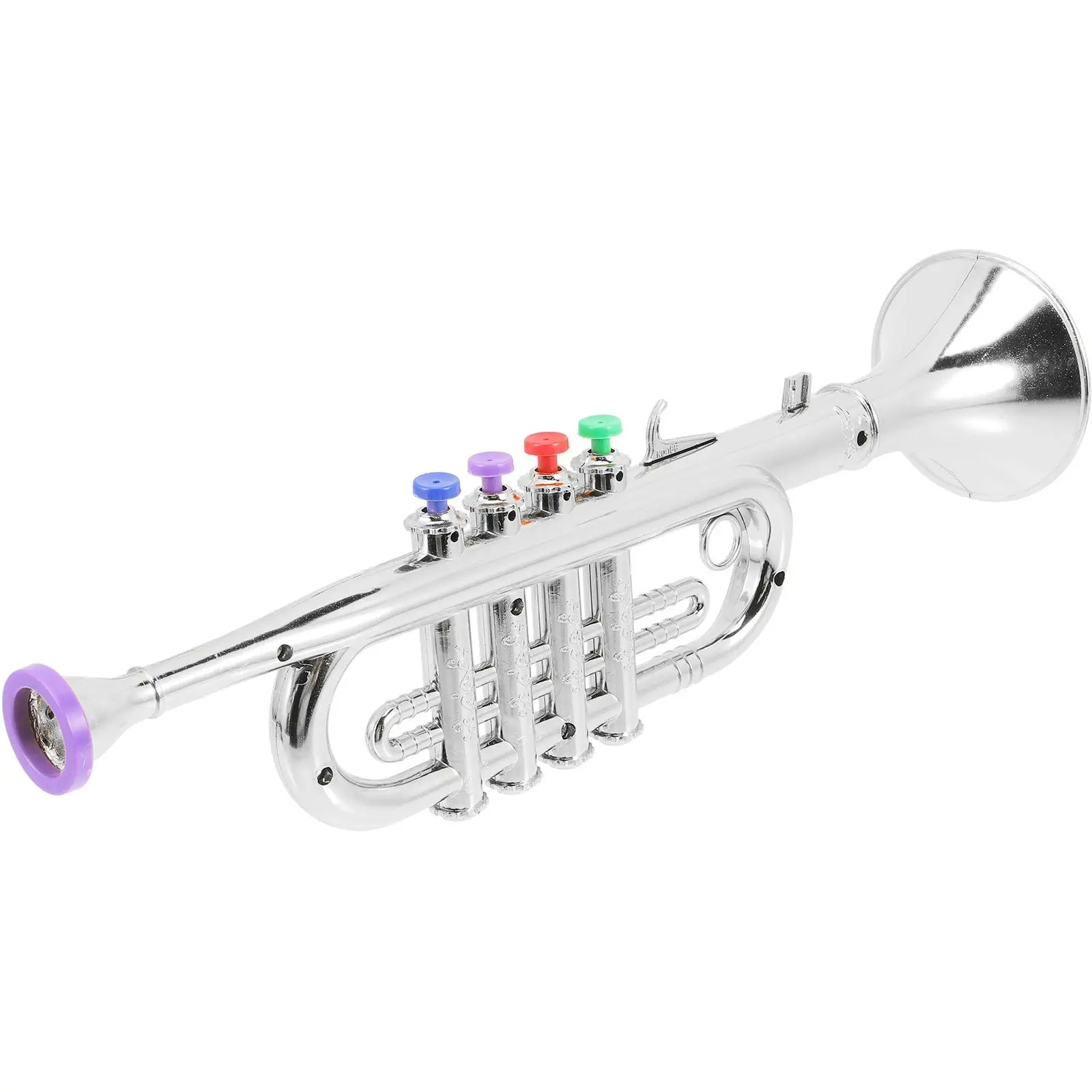 Silver Abs Simulation Trumpet Toy Kids Musical Instrument Creative Plaything Safe Tasteless Trumpet Learning Toy Plastic Trumpet
Silver Abs Simulation Trumpet Toy Kids Musical Instrument Creative Plaything Safe Tasteless Trumpet Learning Toy Plastic Trumpet