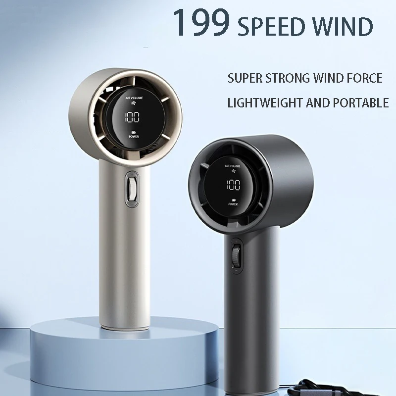 199 speed Aluminum Portable Handheld Mini Fan 2024 new Mini Handheld Fan USB Rechargeable Electric Fan with Display Screen
199 speed Aluminum Portable Handheld Mini Fan 2024 new Mini Handheld Fan USB Rechargeable Electric Fan with Display Screen