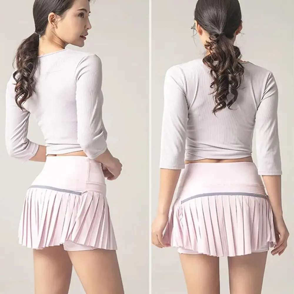 Летняя спортивная юбка с высокой талией, двухслойная быстросохнущая женская спортивная юбка для гольфа с внутренней подкладкой, удобная
Летняя спортивная юбка с высокой талией, двухслойная быстросохнущая женская спортивная юбка для гольфа с внутренней подкладкой, удобная