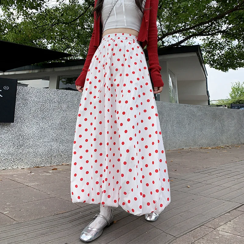 White Polka Dot Halter Neck Mini Dress Women's Summer Thin High Waist Slimming Midi Length Fairy Skirt A-Line Bloomer Skirt
White Polka Dot Halter Neck Mini Dress Women's Summer Thin High Waist Slimming Midi Length Fairy Skirt A-Line Bloomer Skirt